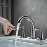 Mitigeur lavabo trois trous pont monté double poignées… – vue 3