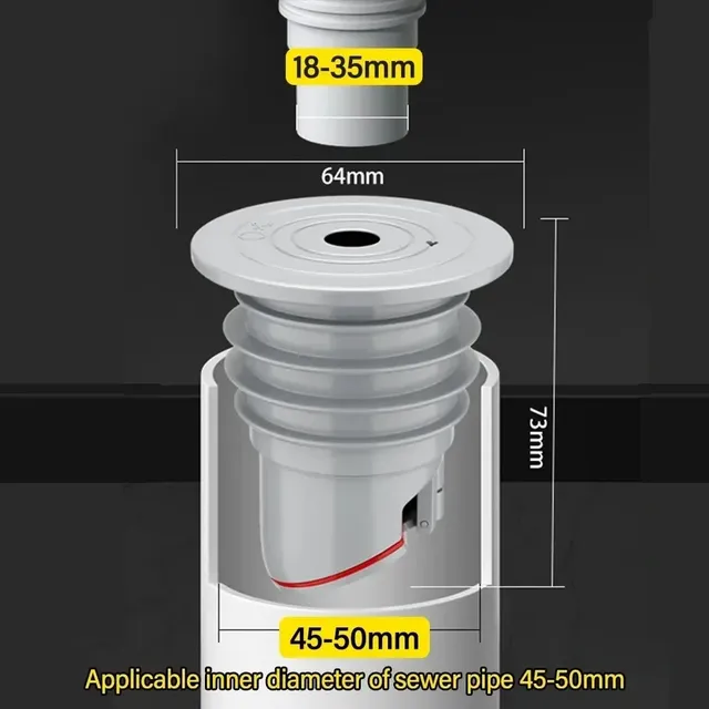 Piège de vidange en Silicone pour articles de salle de… – vue 6