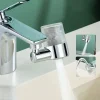 Filtre de robinet universel, extension de buse d&rsquo;eau, aérateur de filtre à bec pivotant anti-éclaboussures avec bras Flexible à col de cygne pour lavabo d&rsquo;évier
