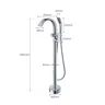 Robinet de baignoire cascade sur pied – vue 7