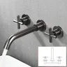 Ensemble de robinets de lavabo muraux – vue 6