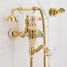 Pommeau de douche triple en laiton – vue 4