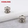 Poignée bouton rond finition argentée nickel satiné… – vue 4