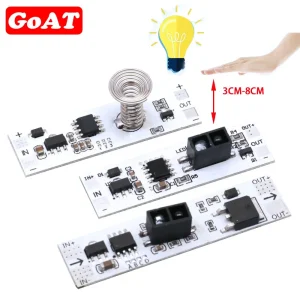 Module capacitif de commutateur tactile 5V-24V 3A LED, lampes de commande de gradation, composants actifs, capteur manuel de balayage de courte Distance