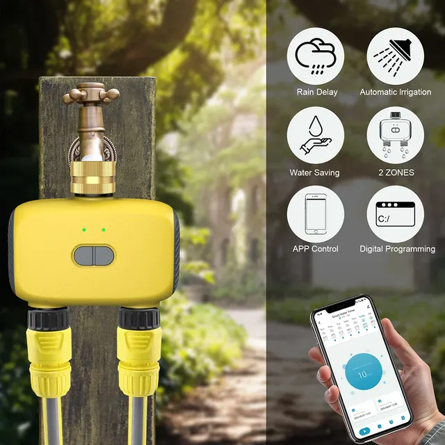 Minuterie d'eau Bluetooth 2 zones – vue 2