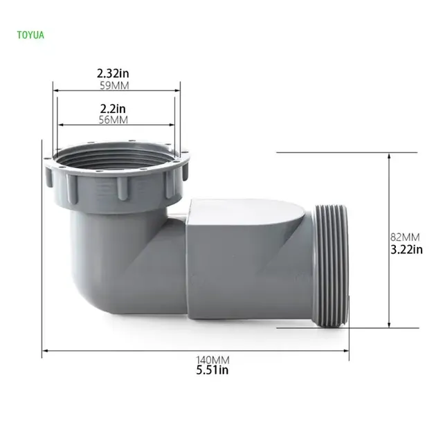 Connecteur Y evier lavabo lavevaisselle egout ABS PP… – vue 6
