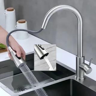 Robinet de cuisine en acier inoxydable 304