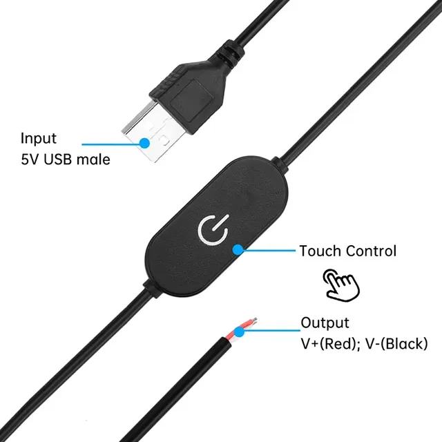 Câble de commutation de gradation tactile USB… – vue 3