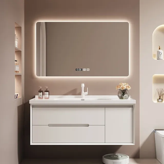 Lavabo moderne en céramique de chêne – vue 5