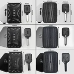 Ensemble de douche de pluie cascade à grand panneau pressurisé, pulvérisateur à main recyclable, accessoires HOAccessrespiration, 12/13 pouces