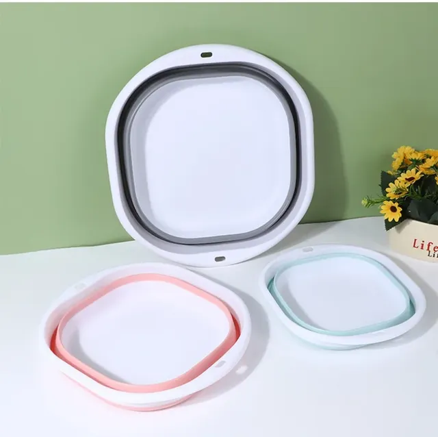 Bassin en plastique portable : bol de lavage flexible en… – vue 4