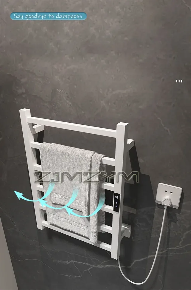 Porte-serviettes électrique en acier inoxydable – vue 6