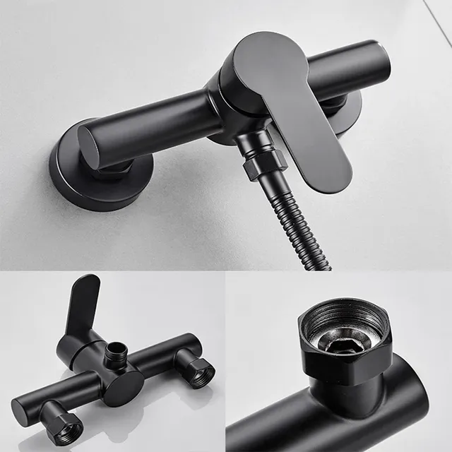 Robinet de douche brossé mitigeur douche baignoire… – vue 6
