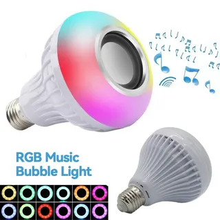 Ampoule LED RGB Bluetooth musicale enceinte intégrée E27 multicolore…