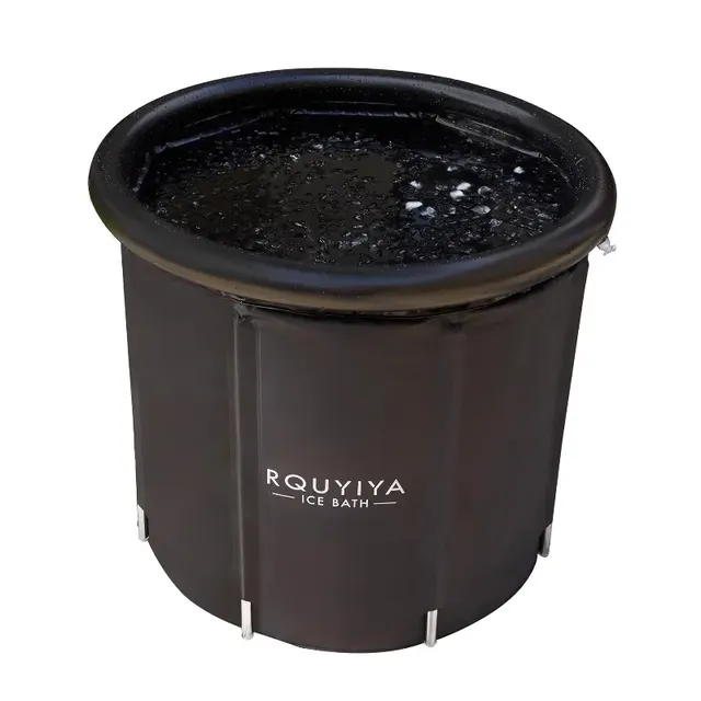 Baignoire gonflable pliable ronde autoportante toile… – vue 5