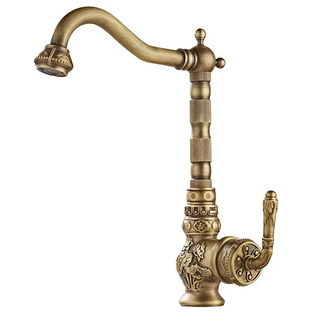 Robinet mitigeur laiton massif finition bronze antique… – vue 5