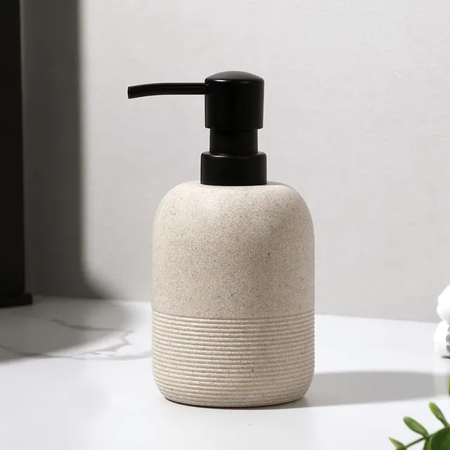 Distributeur savon liquide résine robuste grès effet… – vue 2