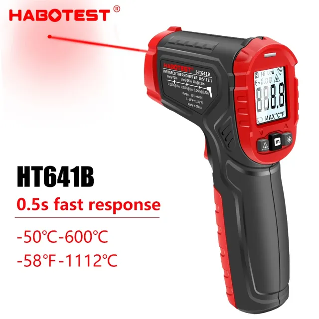 Thermomètre infrarouge numérique -50 ~ 600 ℃ Pistolet… – vue 2