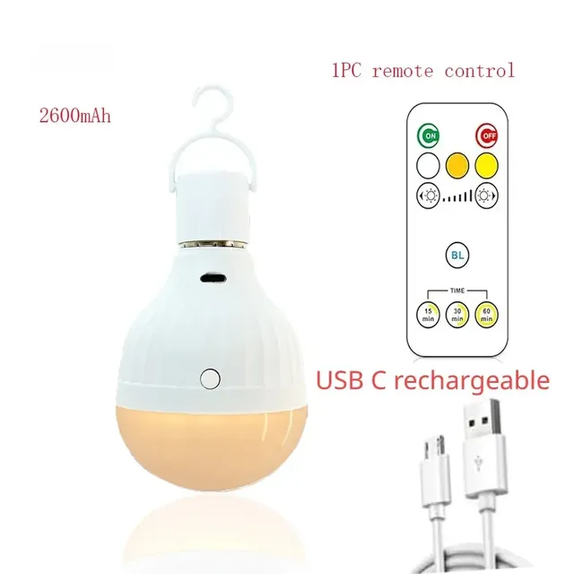 Intelligent 7W E27 B22 LED 220V ampoule rechargeable… – vue 4