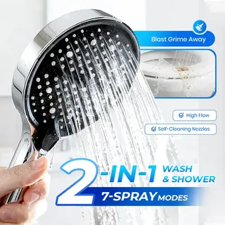 Pommeau de douche réglable 15CM