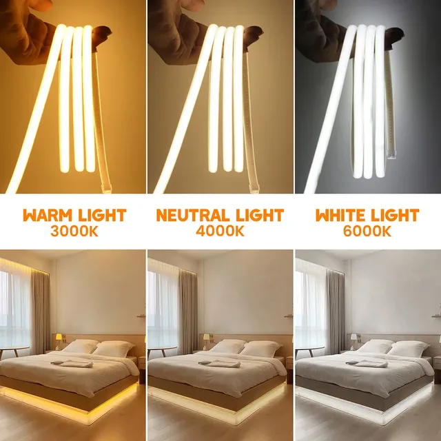 Bande Lumineuse Néon LED COB à Intensité Variable – vue 3