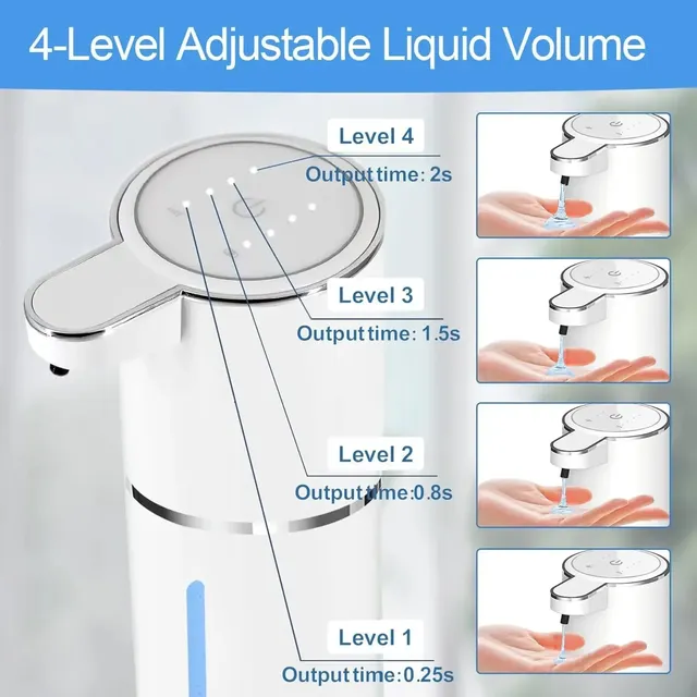 Distributeur automatique de savon pour lave-mains à… – vue 3