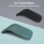 Souris Bluetooth pliable avec bouton muet, légère, portable, longue durée de vie de la batterie, peau comme un drapeau, utilisation au bureau, souris tactile, mode