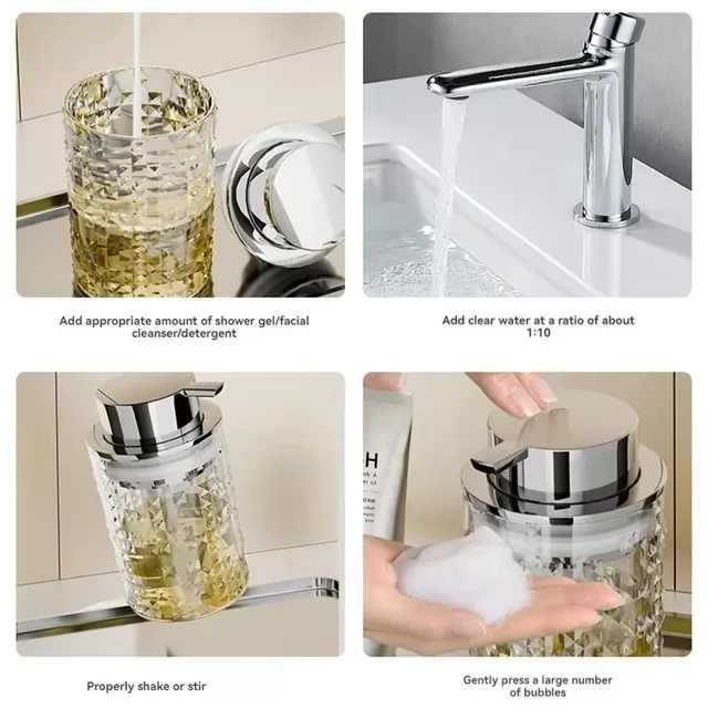 Distributeur de savon moussant en plastique pour les mains – vue 2