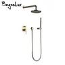 Ensemble de système de douche en or brossé – vue 2