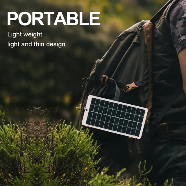 Chargeur de batterie solaire avec mousqueton – vue 3