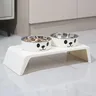 Double bols bol d'eau de nourriture pour chat… – vue 3