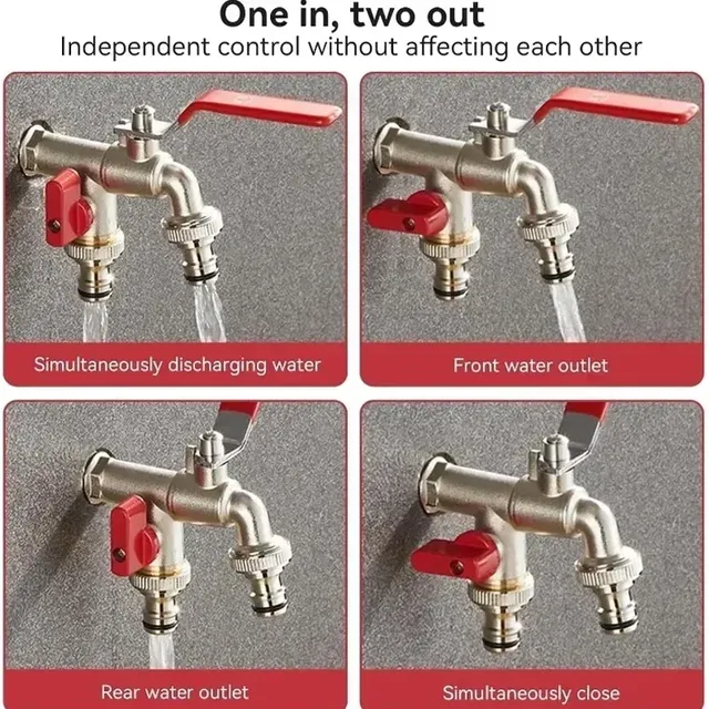 Robinet à Double Valve 2 en 1 – vue 4