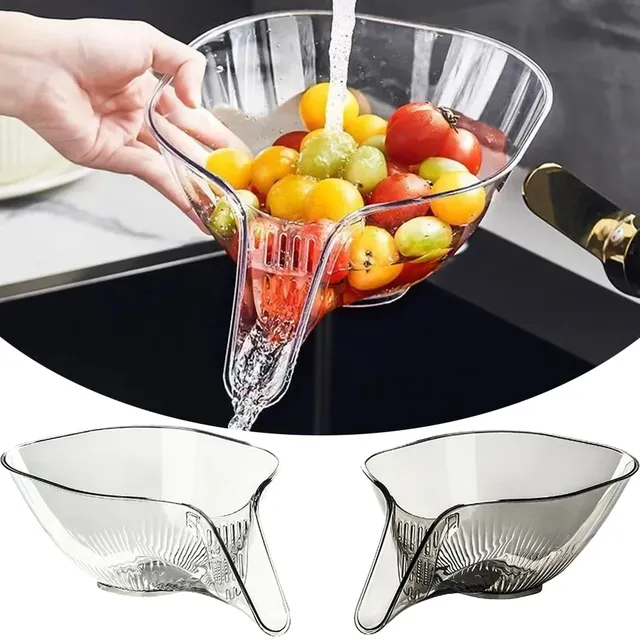 Panier égouttoir passoire bol transparent rigide…