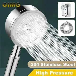 Pommeau de douche à haute pression en acier inoxydable 304