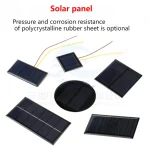 Panneau solaire cellule photoélectrique panneau d&rsquo;alimentation 12V énergie lumineuse photovoltaïque électronique 5V module de charge contrôleur alimentation