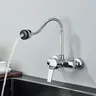 Mitigeur mural monocommande cuisine chrome miroir métal… – vue 4