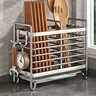 Porte ustensiles mural sans perçage acier inoxydable… – vue 2