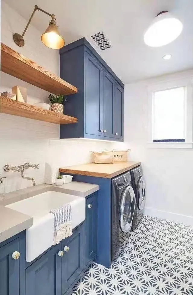 Meuble buanderie moderne rangement encastrable double… – vue 4