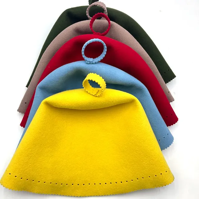 Sauna Anti-chaleur Sauna chapeau laine feutre bonnet de…