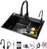 Éviers de cuisine en acier inoxydable noir – vue 6
