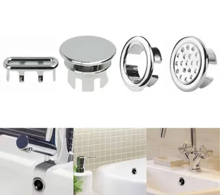4 pièces lavabo évier rond bien rangé garniture Chrome débordement…