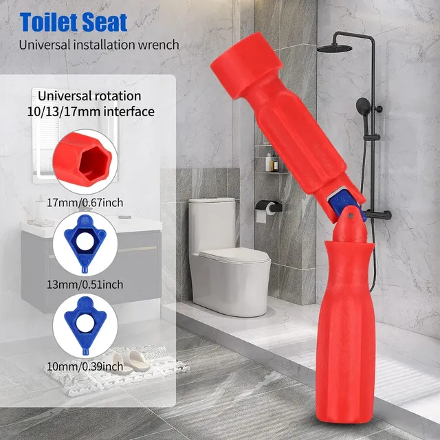 Clé de retrait de siège de toilette domestique – vue 4