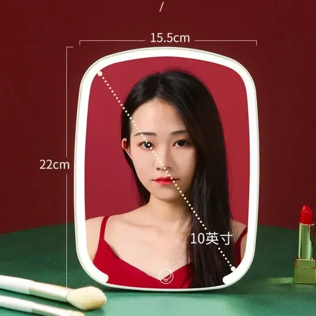 Miroir de maquillage LED à écran tactile – vue 3
