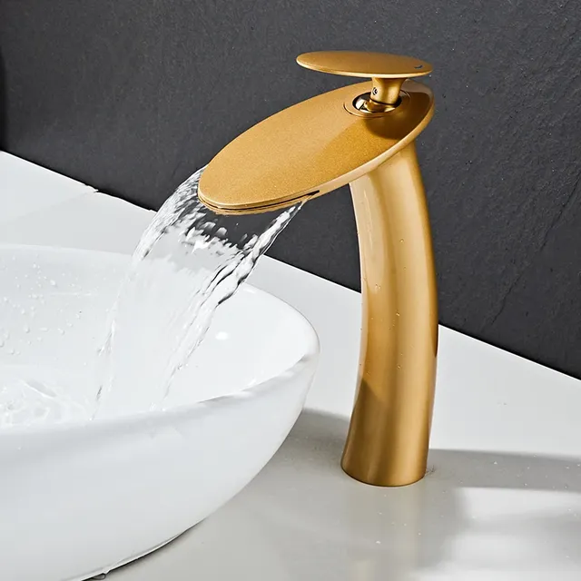 Robinet de lavabo en platine – vue 6
