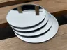 Mini miroirs ronds inachevés en argent