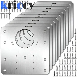 Kit de plaque de réparation de charnière d&rsquo;armoire, panneau Chi de cuisine, plaque de montage de porte avec trous, attelle plate en fibre de phosphore, outils ménagers rapides