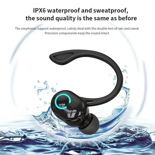 Bluetooth 5.2 crochet d'oreille écouteurs sans fil… – vue 6