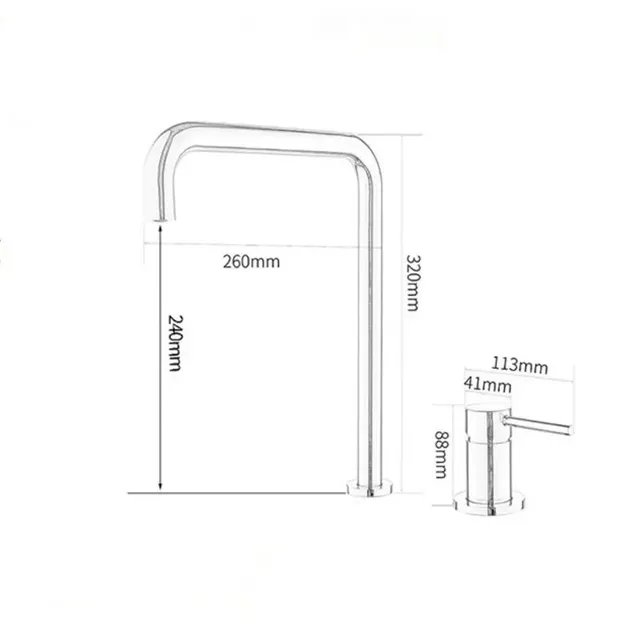 Robinet de lavabo en or Rose – vue 7