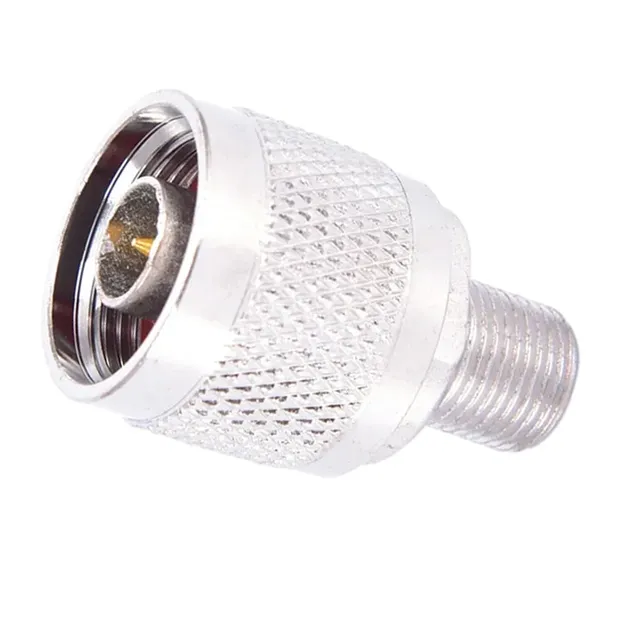 Adaptateur connecteur coaxial fileté mâle femelle broche… – vue 2