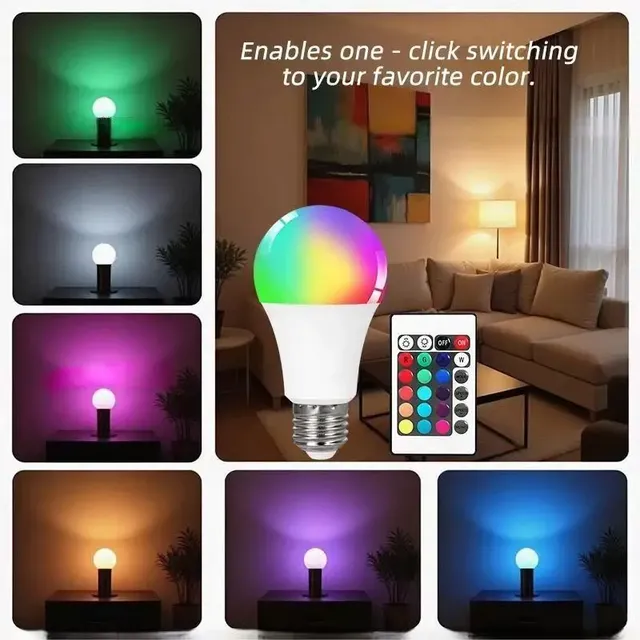 Ampoule LED multicolore RGB – vue 4